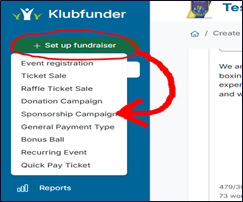 Sponsorship Menu