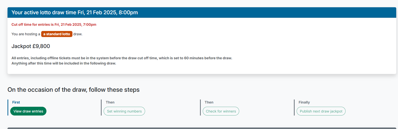 Lotto Dashboard Ready